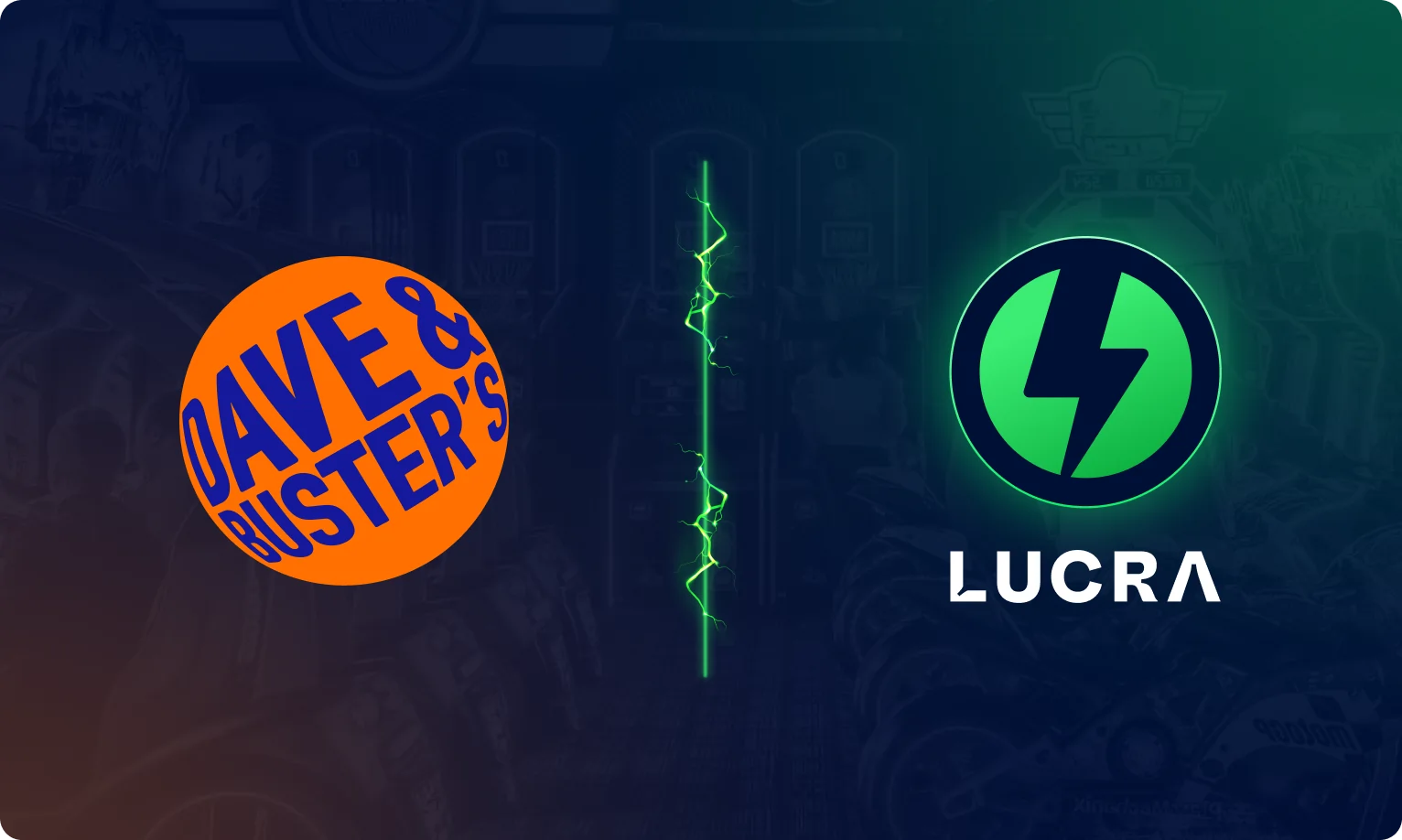 Dave & Busters and LUCRA logo